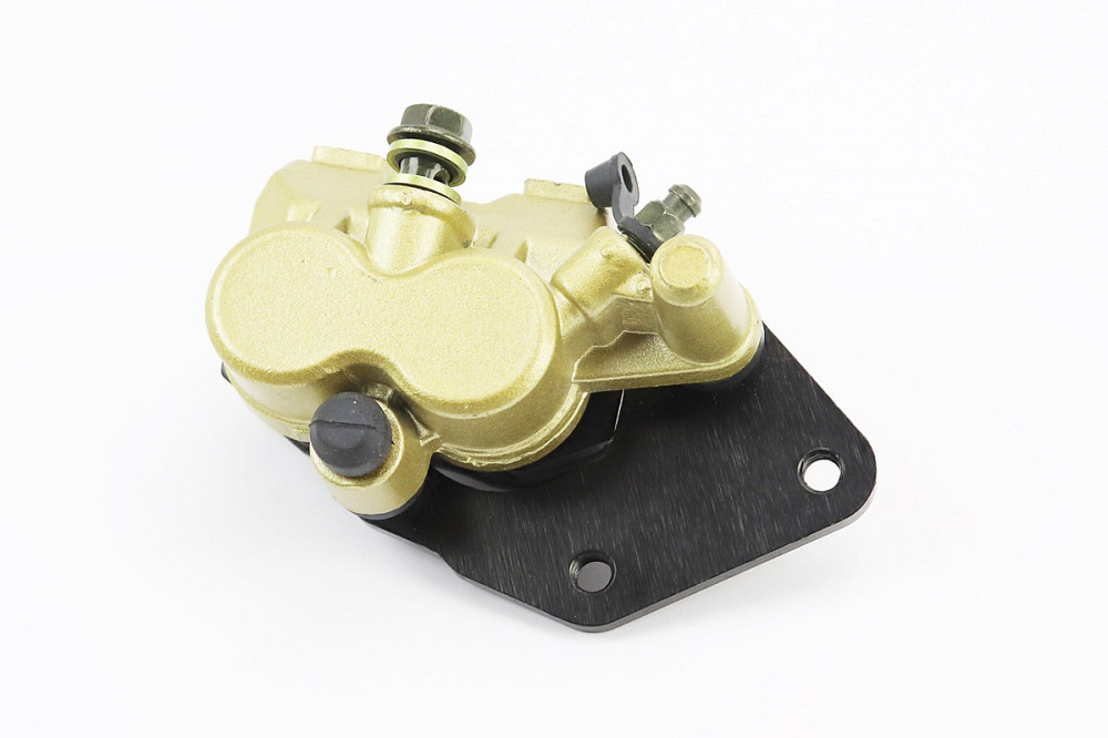 Гальмівний супорт задньої системи (двопоршневий)+колодки ТИП №3, золотистий Київ - фото 1