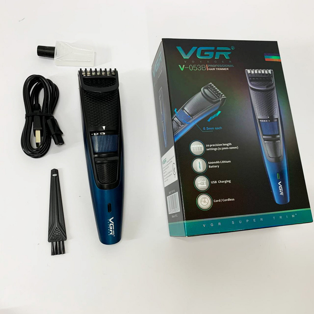 Машинка для стрижки на аккумляторная VGR-053, Классная машинка для стрижки волос, Триммер беспроводной BZ-79 Львов - изображение 6