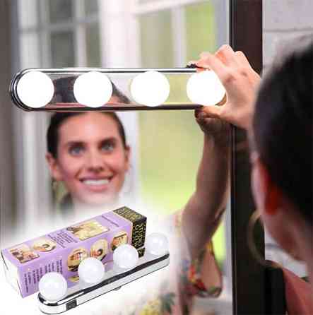 Підсвічування дзеркала світлодіодна лампа на присосках STUDIO GLOW 4 LED White Київ
