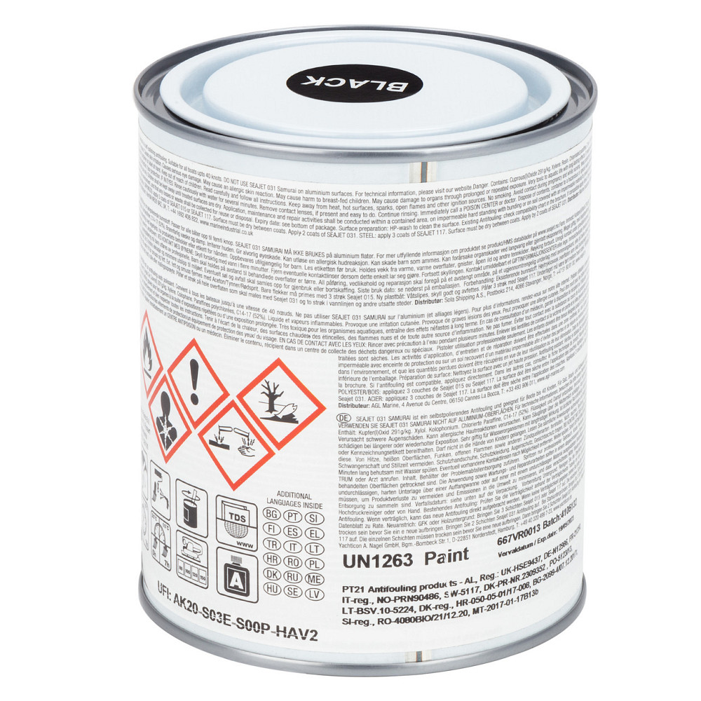 SEAJET 031 SAMURAI необрастайка черная 0,75л с самополировкой Черкассы - изображение 3