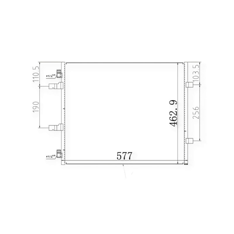 Радиатор Renault Trafic 2.0CDTI 06- 376198 кондиционера Мукачево - изображение 1