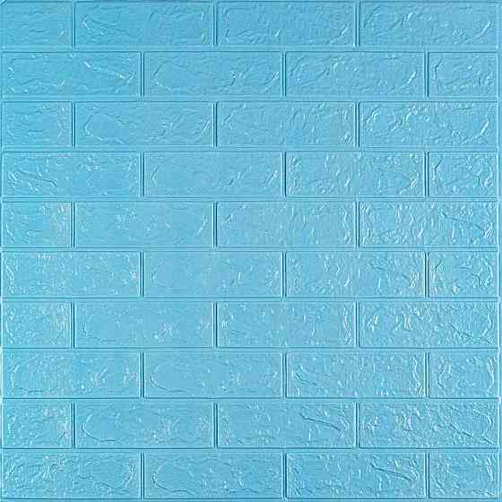 3D панель самоклеющаяся кирпич Голубой 700x770x3мм (005-3) SW-00000232 Днепр