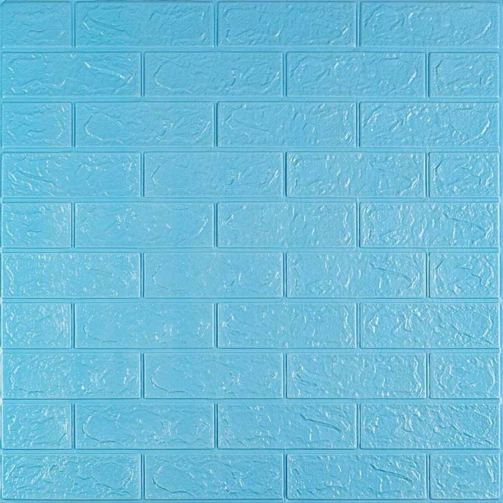 3D панель самоклеющаяся кирпич Голубой 700x770x3мм (005-3) SW-00000232 Днепр - изображение 1