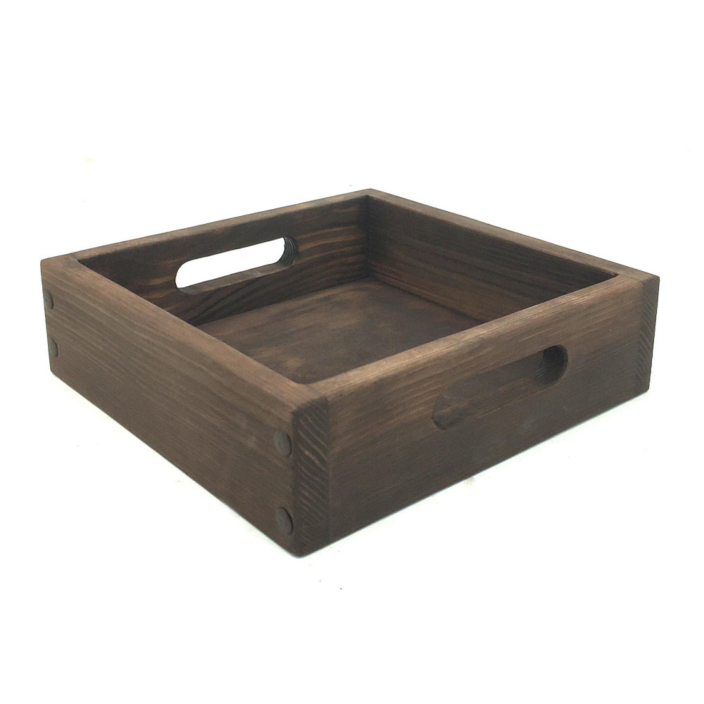 Піднос дерев'яний "Спа 27х27" капучино Миколаїв - фото 1