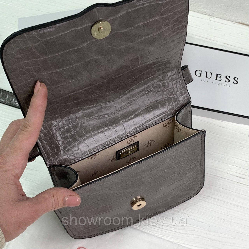Небольшая сумочка на плечо Guess (6701) grey Киев - изображение 5