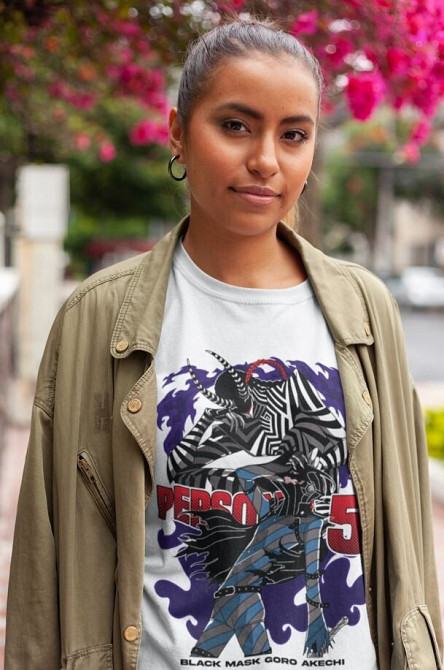 Футболка чоловіча з аніме принтом Персона Схіртгоро Акекхі Схін оверсайз (S/M/L) Чорний AnimeJ0966 Дніпро - фото 5