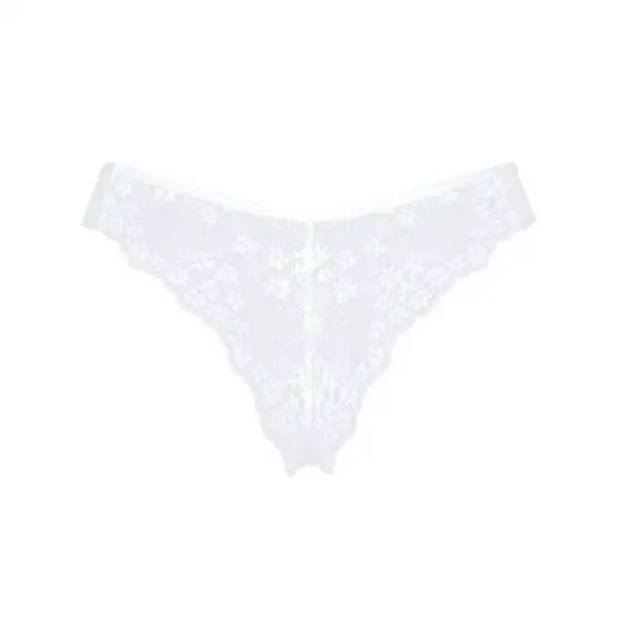 Напівпрозорі трусики Obsessive Heavenlly panties XS/S, відкриті сідниці Львов