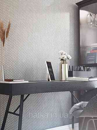 Шпалери метрові вінілові на флізелін Marburg Villa Romana геометрія смужки завитки сіре з коричневим Київ