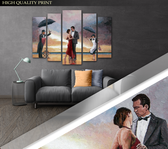 Модульна картина Закохані Art-248_5 ( 80х118см ) Київ