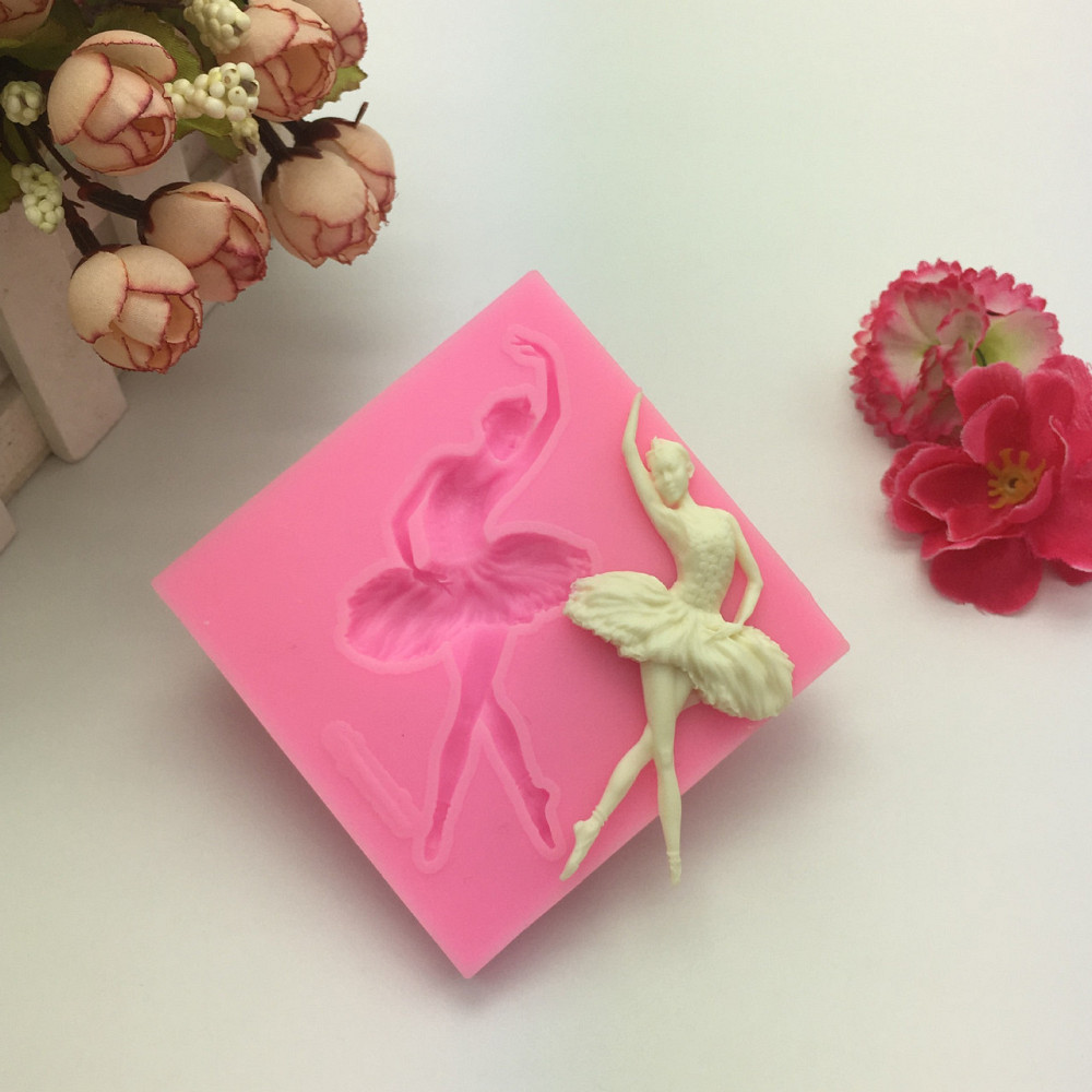 Молд силіконовий Балерина 84 на 84 мм рожевий Київ - фото 5