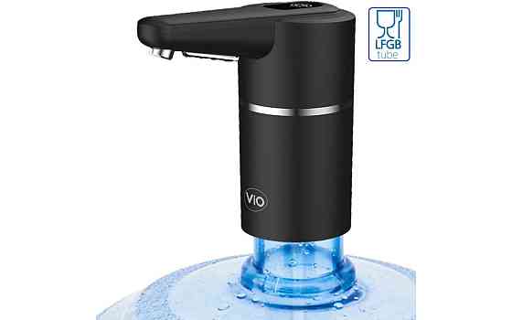 Электрическая помпа для воды ViO E26-T, нажим стаканом, черная Киев