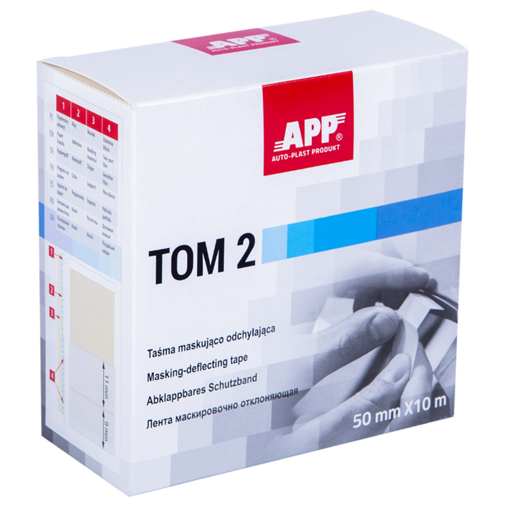 Стрічка маскувально притримуюча APP TOM2 (загини 9 та 11мм) 50мм х 10м жовта, 070305 Винница - изображение 5
