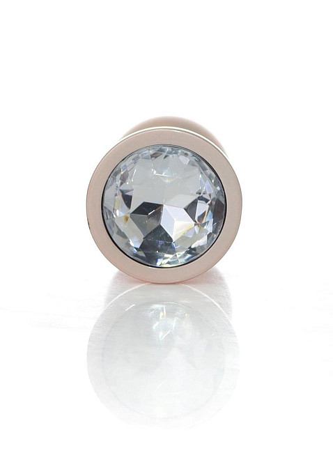 Анальная пробка - Jewellery Pearl Gold Plug Clear M Sex Aura Киев - изображение 4
