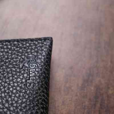 Косметичка Shvigel Кожаная тревел Черная (16416) Винница