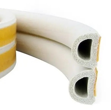 Самоклеющийся резиновый уплотнитель для окон и дверей   профиль D 9х7.5 (100м) M-POWER белый Павлоград - изображение 2