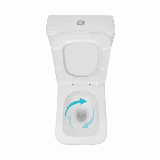 Унітаз підлоговий Qtap Crow Ultra Quiet безобідковий із сидінням Soft-close QTCRO27W51028 Київ