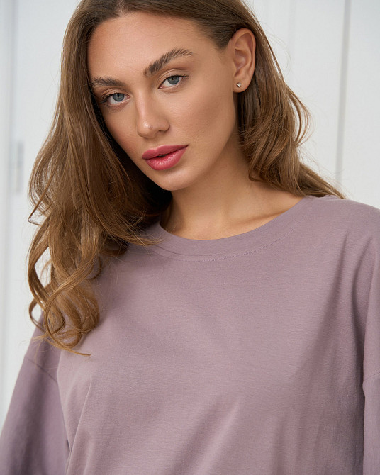 Футболка жіноча оверсайз кругле горло Nicoletta - Капучино XL Київ - фото 2