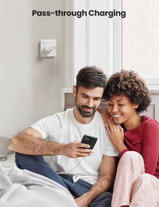 Зарядний пристрій UGREEN CD137 Fast Charging Power Adapter with PD 20W EU (White) (UGR-60450) Киев - изображение 2