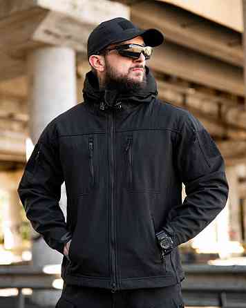 Міська тактична куртка MAXIMUS софтшел black ПП7980 Київ