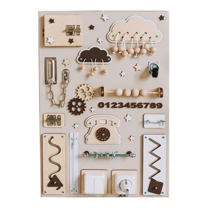 Розвиваюча іграшка Бізіборд TG100002, 60х40 см, Бежевий Вінниця - фото 1