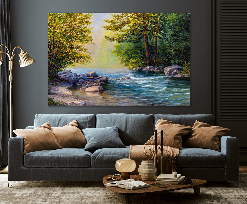 Картина холст в гостиную / спальню Лісова природа    MLP_307 60x100 см Киев - изображение 3