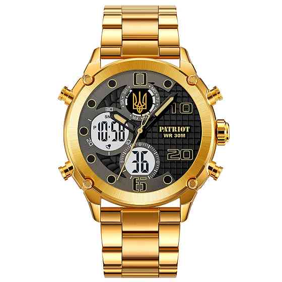 Patriot 017 Тризуб Золото Gold-Black-White Steel SBR Київ