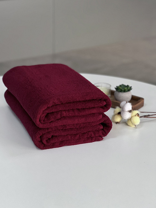 Полотенце махровое Ideal Textile однотонное плотность 450 г/м2 100х150 см Черновцы - изображение 3