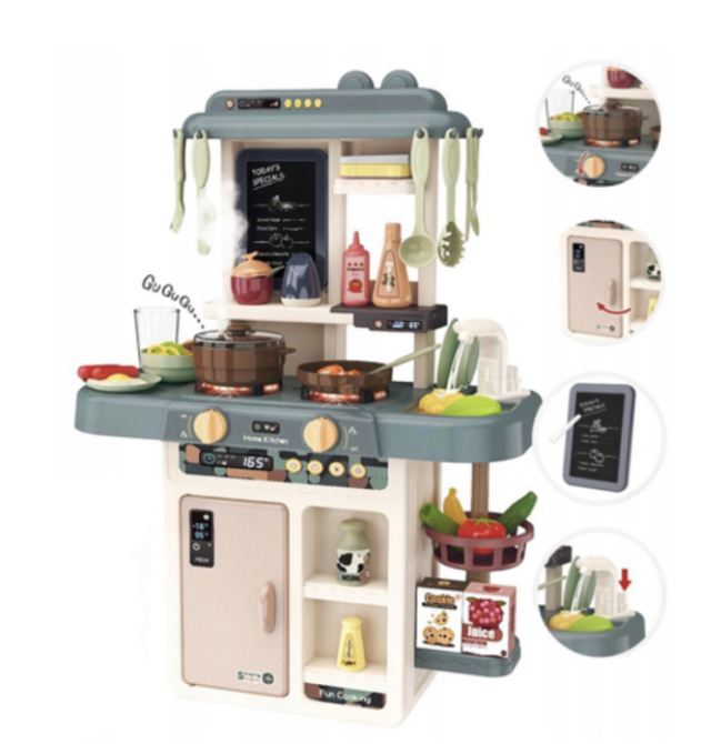 Кухня ігрова Limo Toy з водою паром світлом звуками 42 предмети (889-221) Чернигов - изображение 2