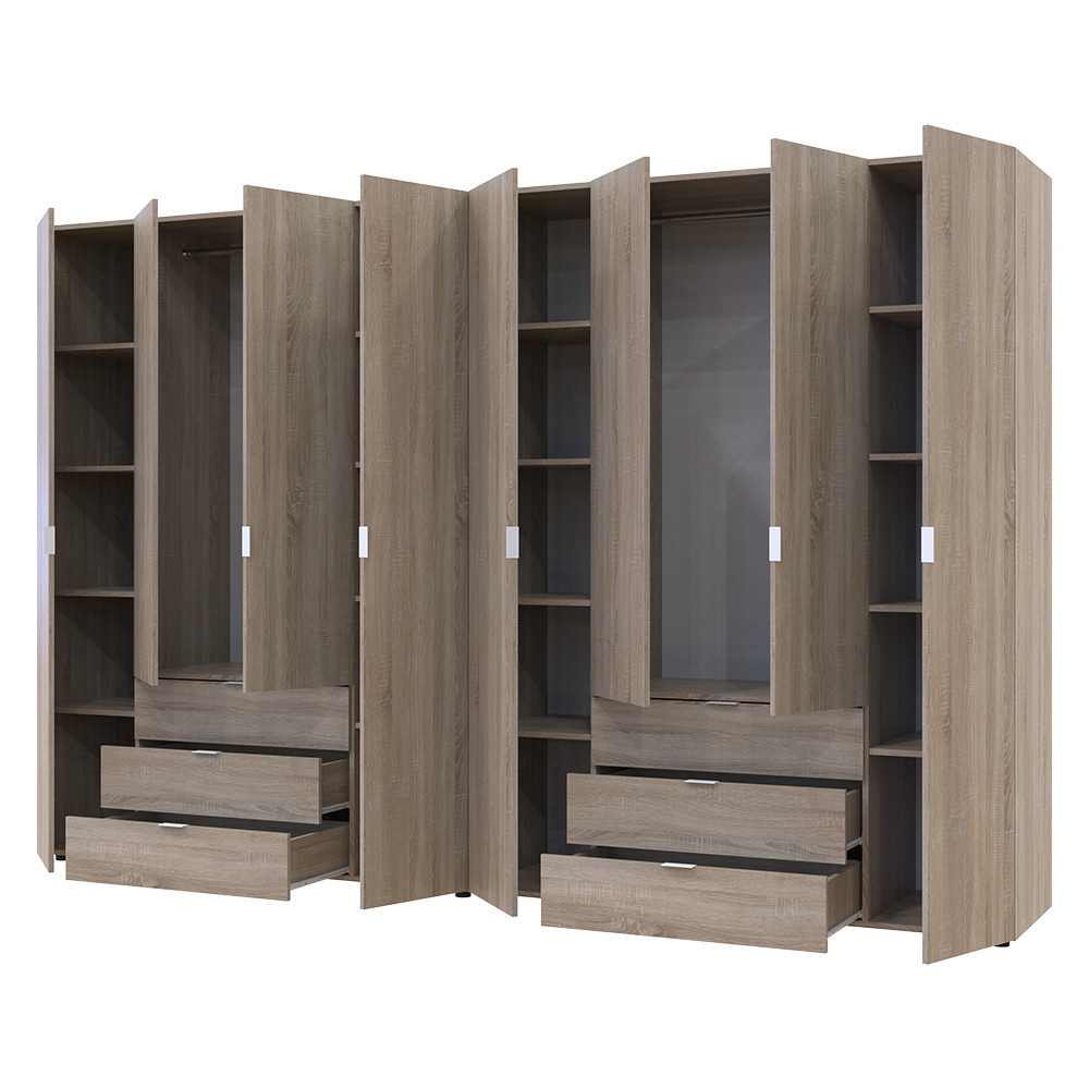 Комплект шаф для одягу Doros Гелар (2 шт.) 310х49,5х203,4 см Дуб сонома (DRS-011114) Дніпро - фото 2