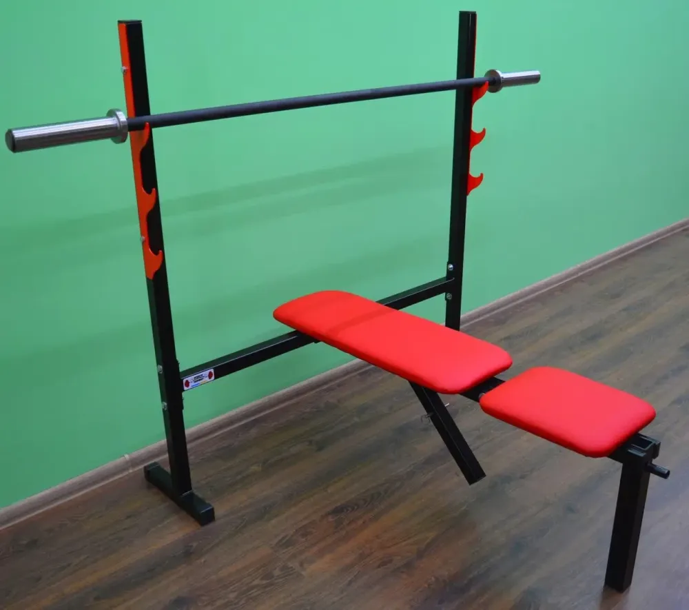 Скамья для жима со стойками Стандарт олимпийский Стойки, скамьи для жима и приседаний регулируемая Киев - изображение 7