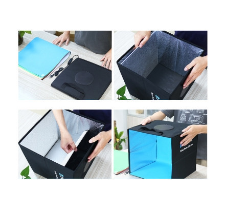 Лайтбокс 40см с кольцевой лампой Puluz PU5041B Киев - изображение 3