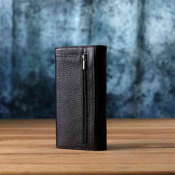 Класичний жіночий гаманець з натуральної шкіри CANPELLINI 20872_1 Чорний Київ