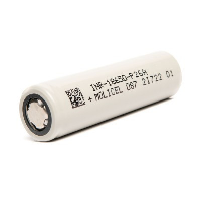 Акумулятор Molicel INR18650-P26A Li-ion 2600mAh 35A (Білий) Вінниця - фото 1