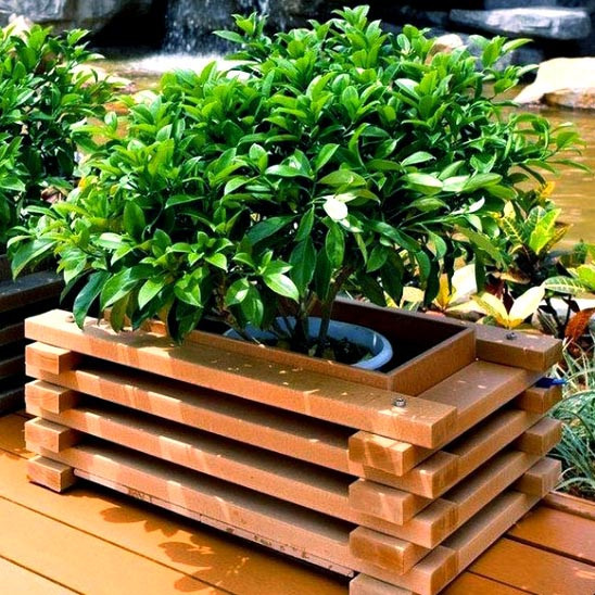 Кашпо садове "Барінас" сієна Миколаїв - фото 1