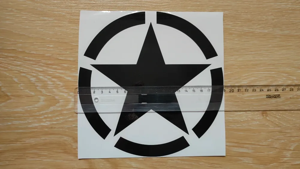 Наклейка Звезда черная Большая на авто. Київ - фото 3