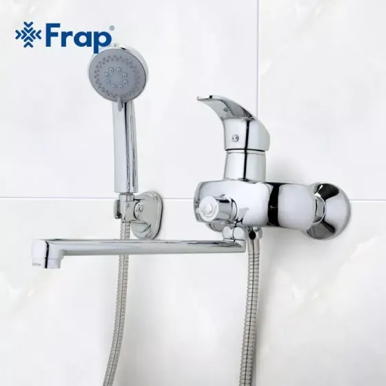 Змішувач для ванни з душовим гарнітуром Frap F2221 хром Київ
