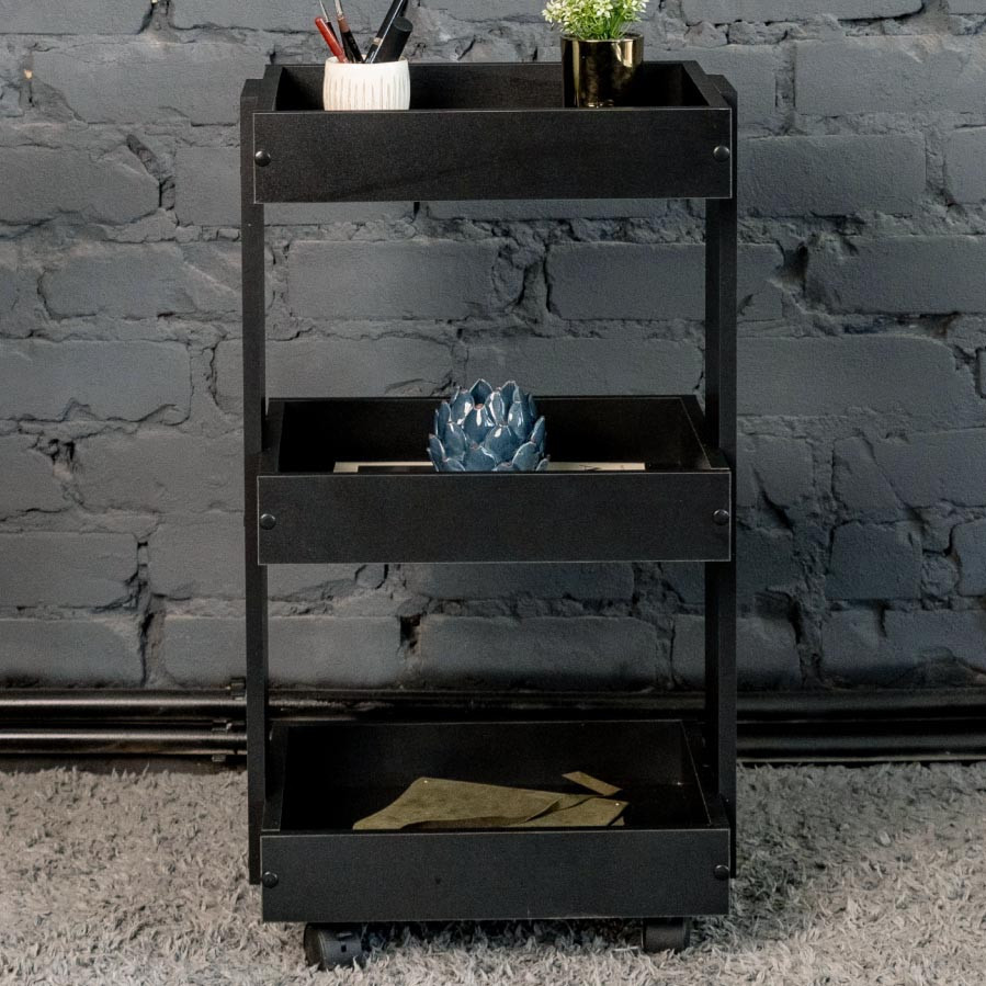 Етажерка для ванної на коліщатах "Хазелтон" венге Миколаїв - фото 3