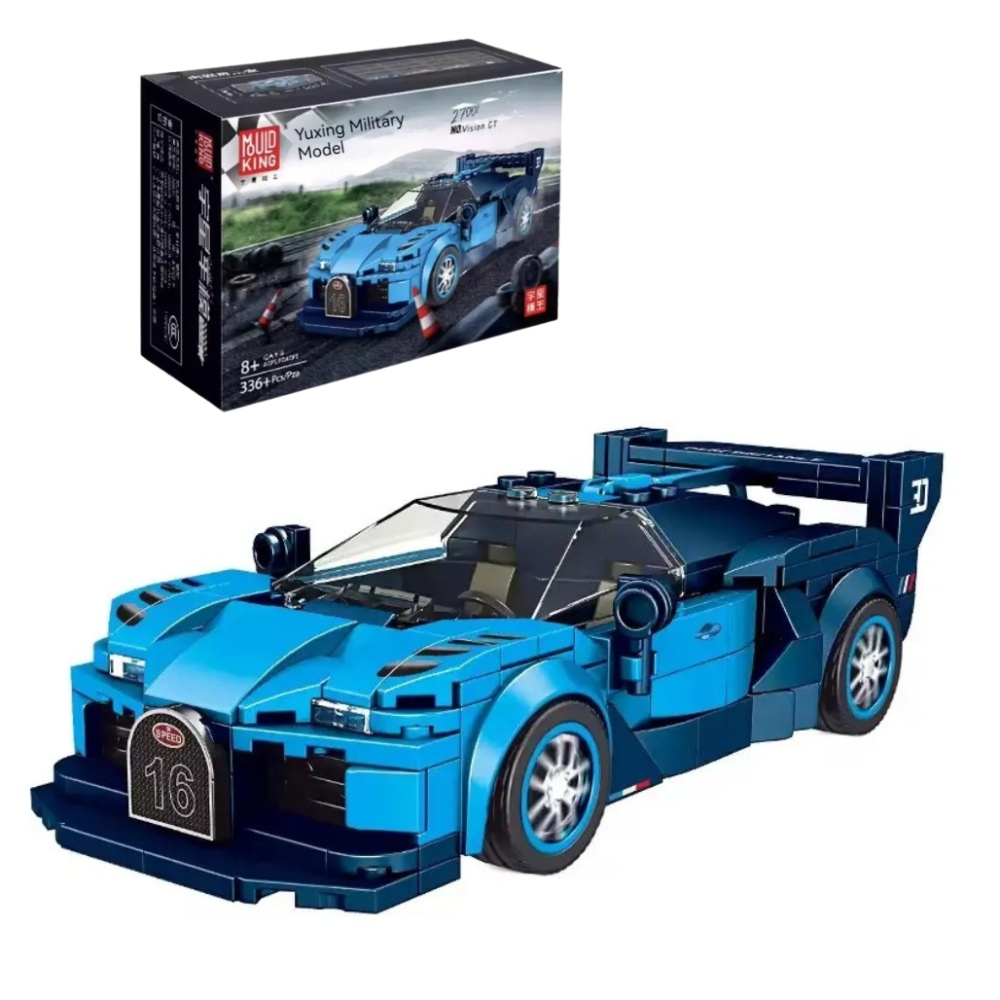 Конструктор суперкар Bugatti на 336 деталей, синий Каменец-Подольский - изображение 1