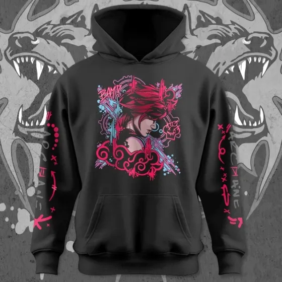 Худи мужское с принтом Arcane VI Размер 50 Anime1222 Днепр