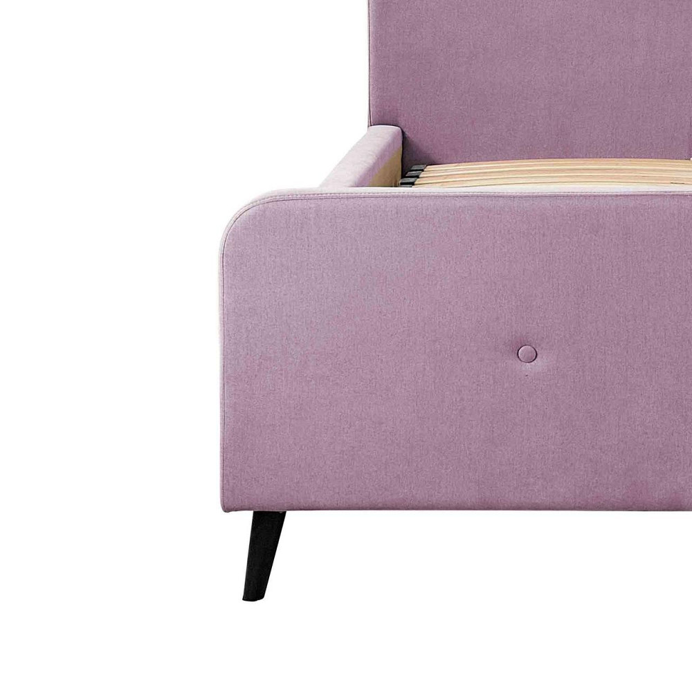 Кровать Двуспальная Michelle Standart Wood На ножках 160 х 200 см Fibril 24 Розовый Киев - изображение 5