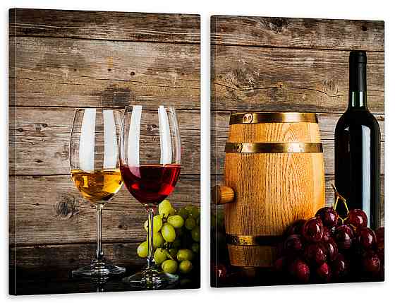 Модульная картина в гостиную / спальню  Винна атмосфера  TLV-2_058 Київ