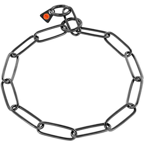 Sprenger Collar Long Link СПРЕНГЕР НАШИЙНИК для собак, довга ланка 3мм, воронована нержавіюча сталь Київ