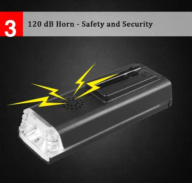 Велосипедний ліхтар та велодзвінок HJ-062 датчик світла + виносна кнопка + microUSB + 4 режими / 3 режими Вінниця - фото 9