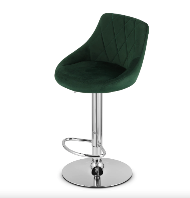 Барний стілець Leobert Kast з спинкою зелений Киев - изображение 6