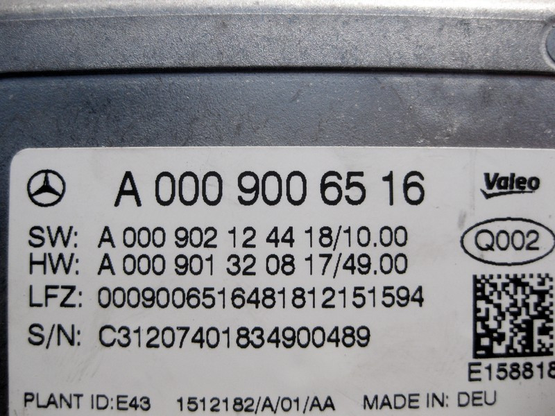 Mercedes-Benz  A0009006516 Блок управління паркувальною системою E-Class W213 C238 C-Class W205 S-Class W222 C217 CLS C257 GLC X253 Одеса - фото 4
