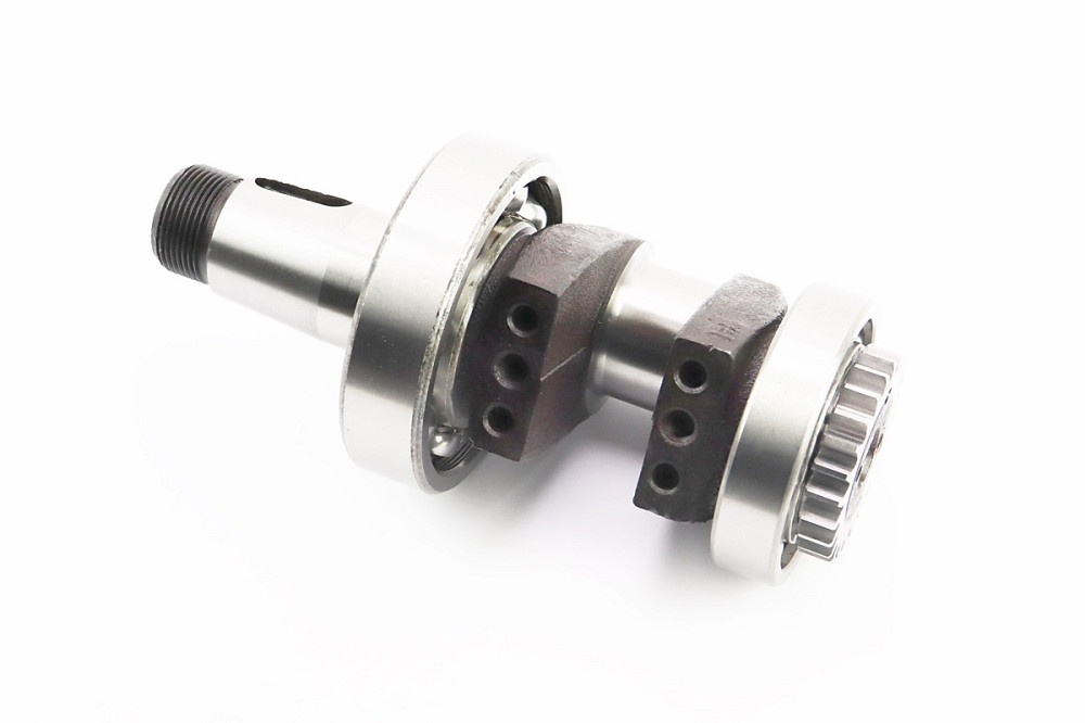 Колінвал R180NM+підшипники+шестерня, запресований, з канавкою під ст. кільце Київ - фото 2