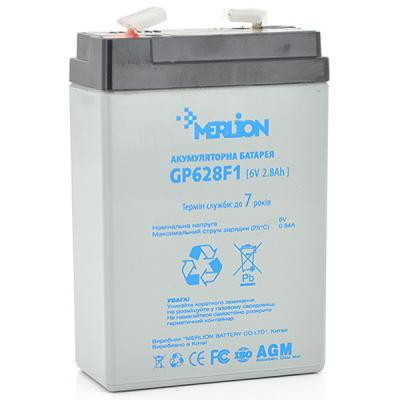 Батарея к ИБП Merlion MERLION AGM GP628F1 6 V-2,8Ah (GP628F1) Винница - изображение 1