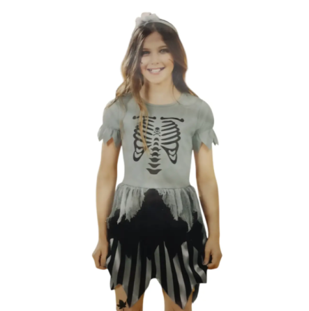 Костюм для Хелловін для дівчинки Піратка М сіро-чорний Київ