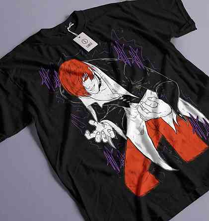 Футболка для мальчика аниме Іори Кинг Фигхтерс Фатал оверсайз (рост от 165 до 180 ) Черний AnimeJ0867m Днепр