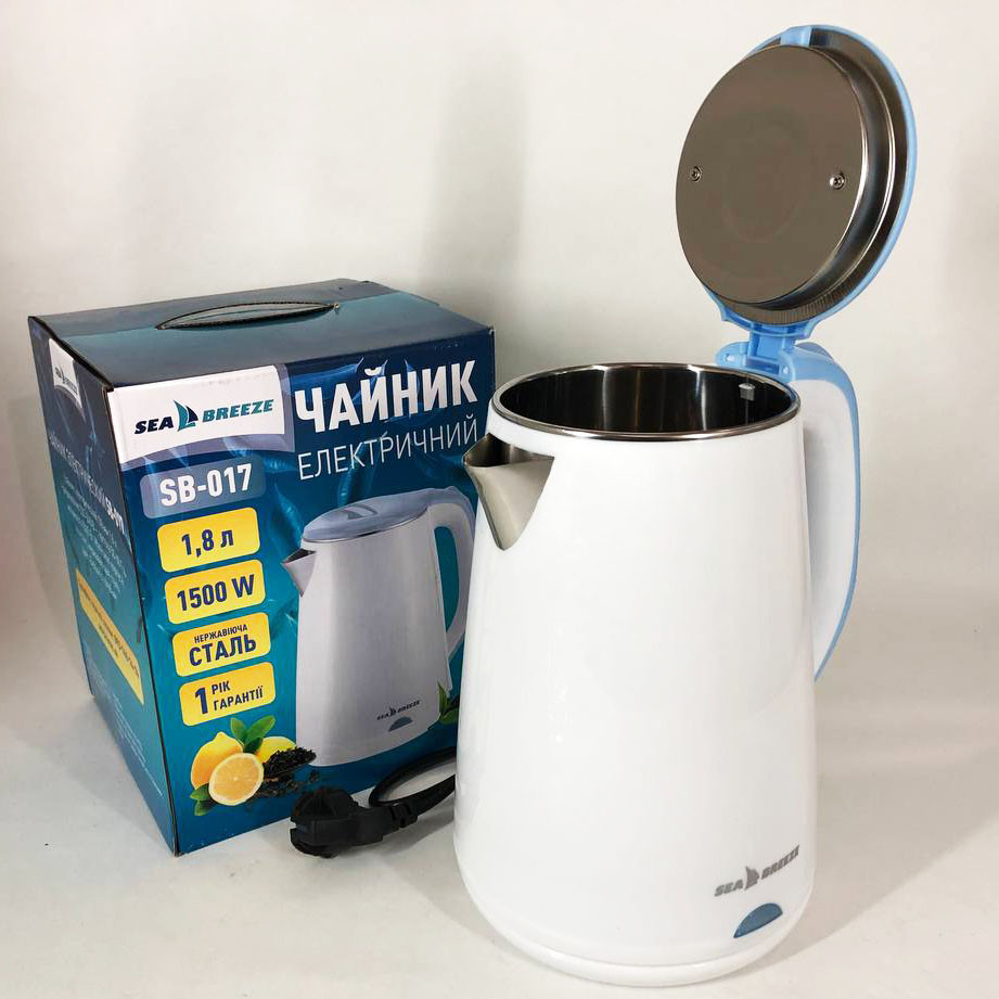 Чайник для дому зручний SeaBreeze, Найкращий чайник, Електронний чайник для дому дисковий TE-86 Івано-Франківськ - фото 4